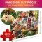 QUOKKA 1000 Pieces Puzzle for Adults and Up - Jigsaw Puzzles for Men and Women - Funny Animals Activity for Kids Ages 8-12 and Up - Colourful Game Toy for Family